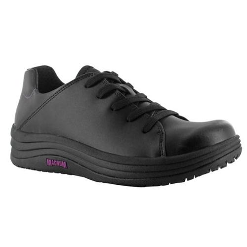 Image for Magnum Ladies' Lace-Up SRC Slip Resistant Shoe Size 4 Black Ref M800900/021 DAH 4