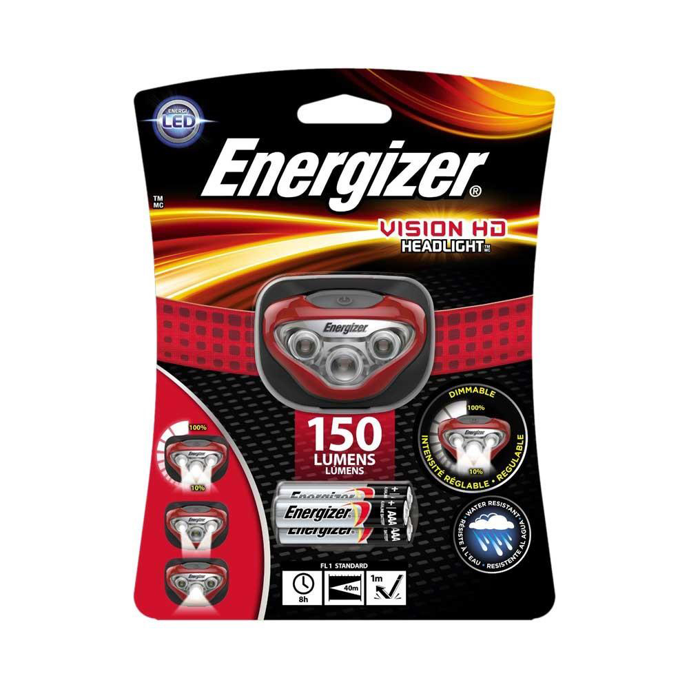 Energizer Vision HD Headlight Dimmable LED 150 Lumens 3 Light Modes Ref E300280500 Energizer Vision HD Headlight Dimmable LED 150 Lumens 3 Light Modes Ref E300280500