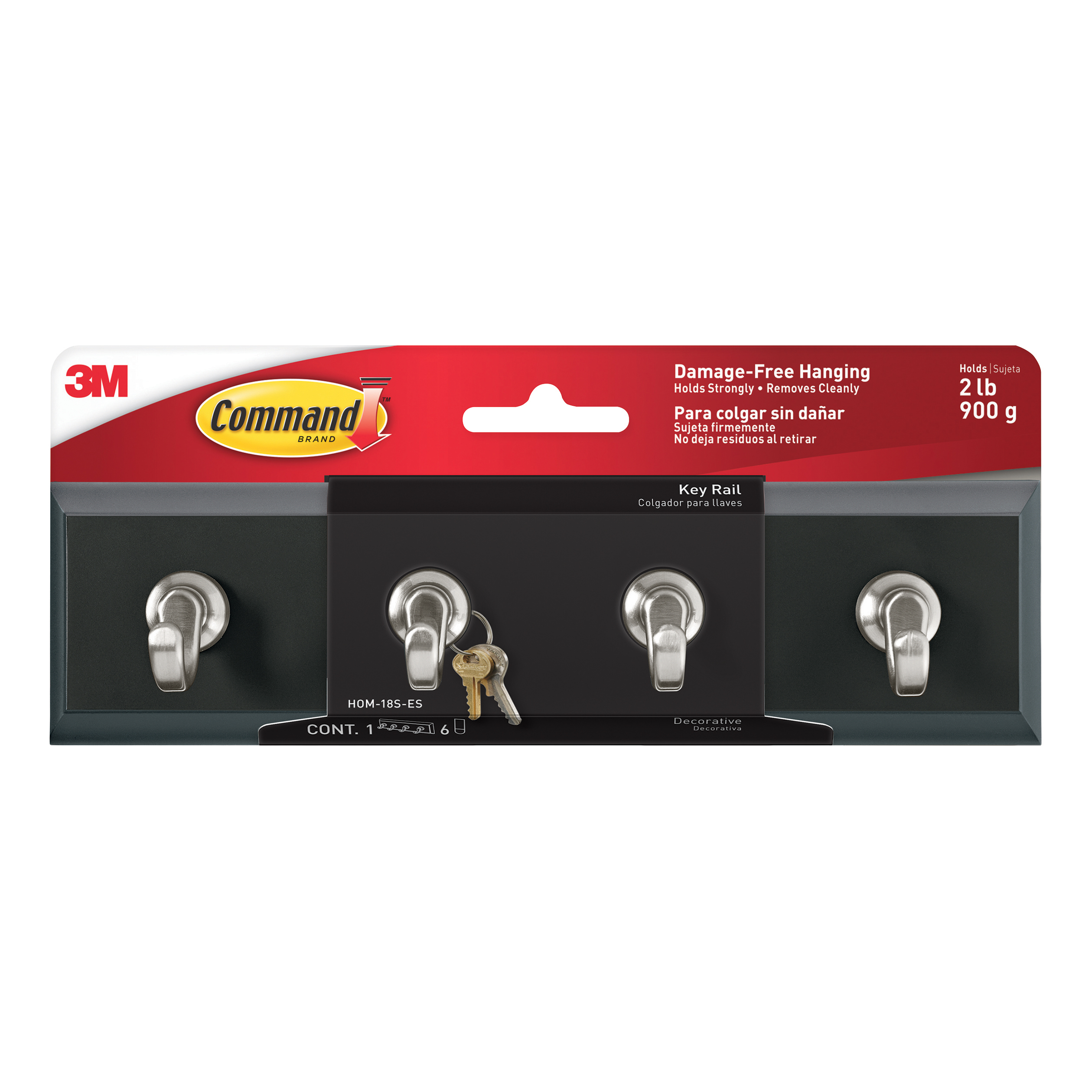 Command Key Rail Slate 1 Rail/4 Strips Ref HOM-18S-ES Command Key Rail Slate 1 Rail/4 Strips Ref HOM-18S-ES
