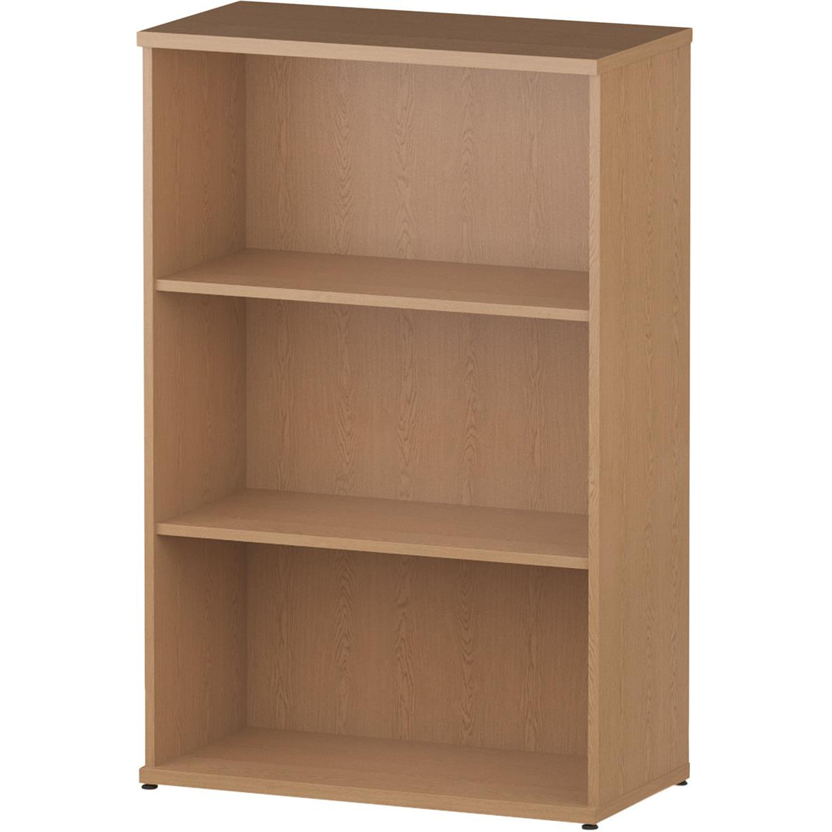 Trexus Office Medium Bookcase 800x400x1200mm 2 Shelves Oak Ref I000758 Trexus Office Medium Bookcase 800x400x1200mm 2 Shelves Oak Ref I000758