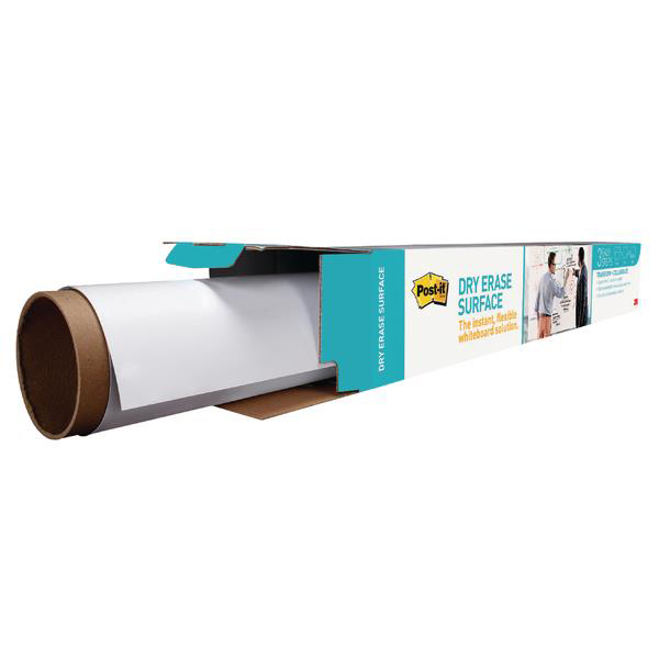 Post-it Super Sticky Dry Erase Film Roll Self-adhesive 1219x1829mm White Ref DEF6x4-EU Post-it Super Sticky Dry Erase Film Roll Self-adhesive 1219x1829mm White Ref DEF6x4-EU