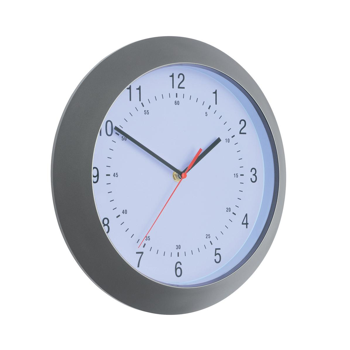 5 Star Facilities Wall Clock with Coloured Case Diameter 300mm Dark Grey 5 Star Facilities Wall Clock with Coloured Case Diameter 300mm Dark Grey