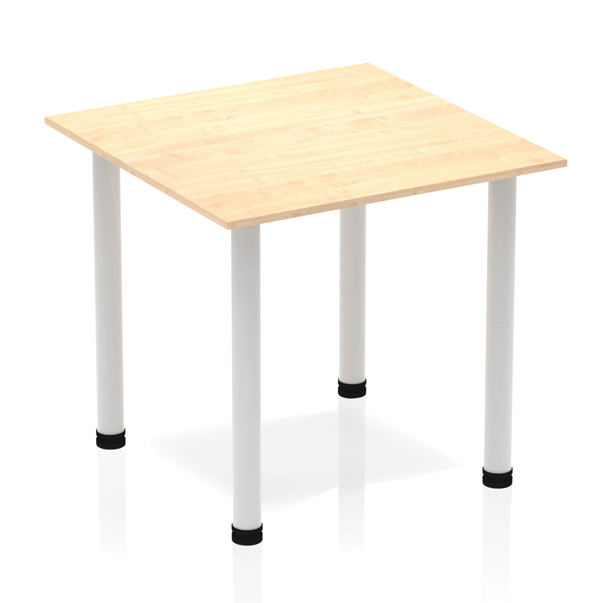 Sonix Square Silver Post Leg Table 800x800mm Maple Ref BF00205 Sonix Square Silver Post Leg Table 800x800mm Maple Ref BF00205