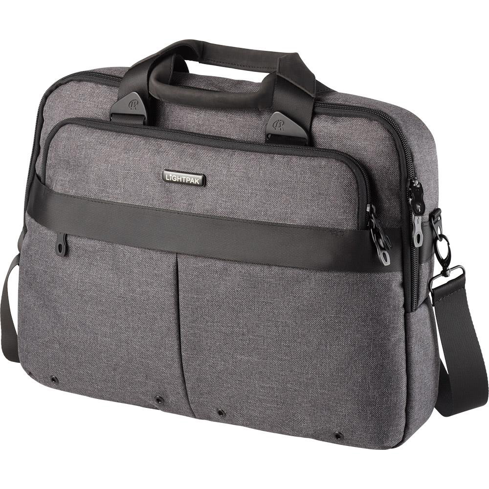 Lightpak Wookie Laptop Bag Polyester Capacity 17in Grey Ref 46166 Lightpak Wookie Laptop Bag Polyester Capacity 17in Grey Ref 46166