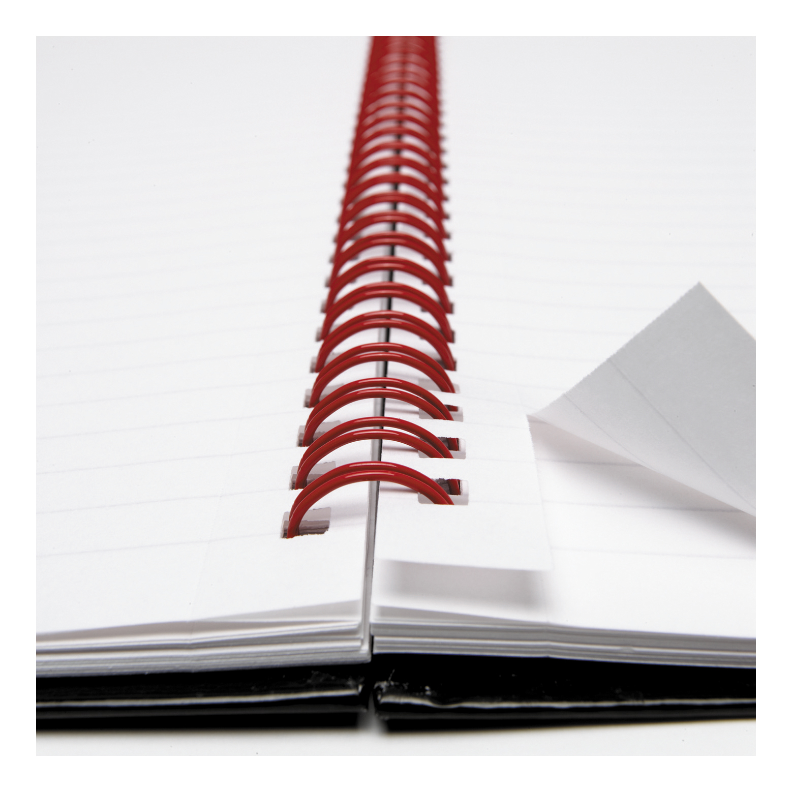 OxfordBlack n Red A4 Glossy Wirebound Hardback Notebook Ruled 140 Pages New