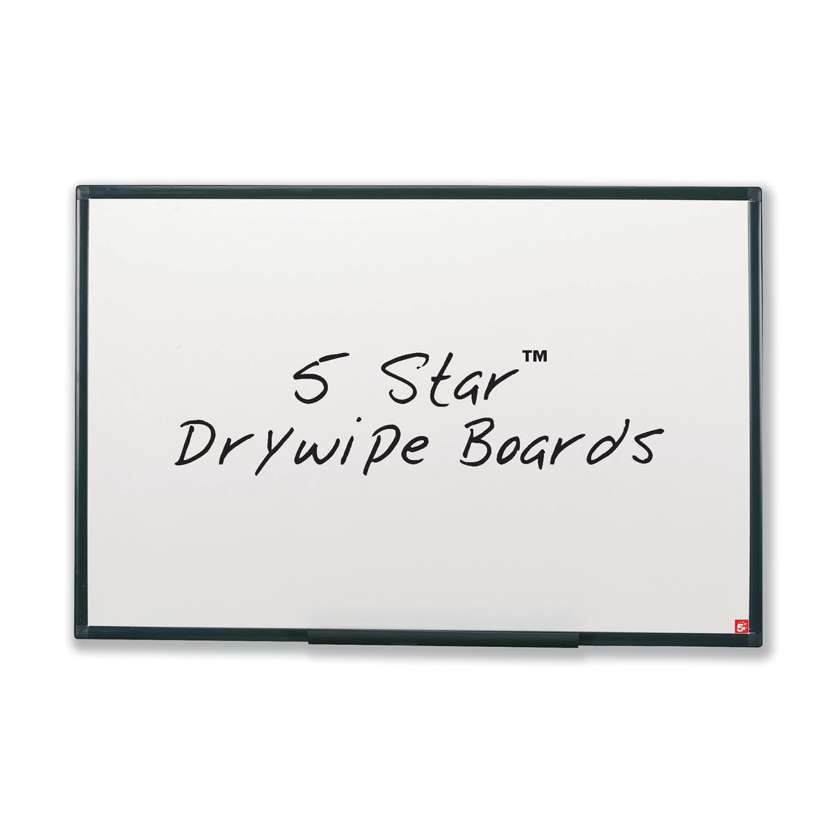 Image for 5 Star Drywipe Board Lightweight with Fixing Kit and Detachable Pen Tray W1200xH900mm