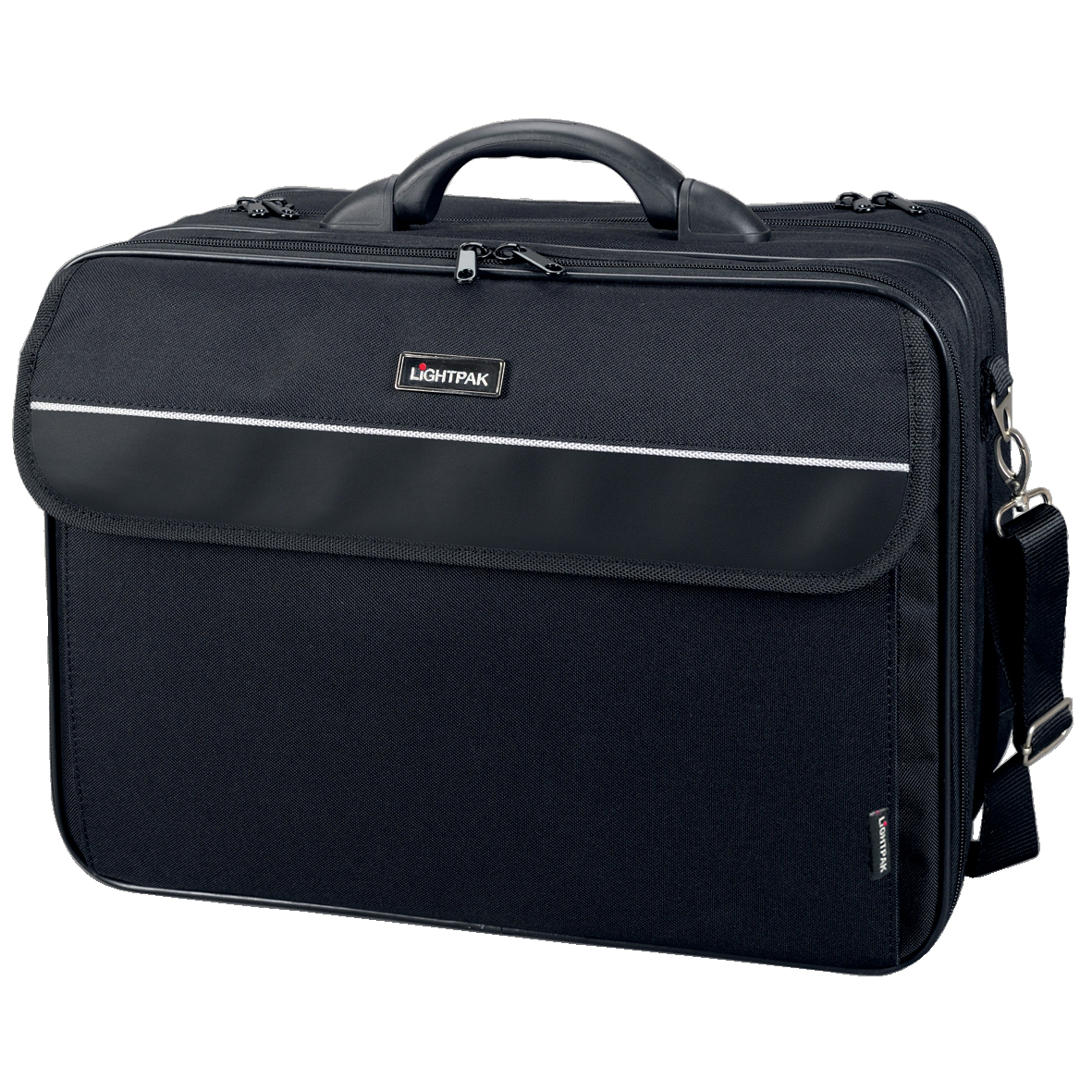 Image for Lightpak Corniche Multifunction Nylon with Laptop Compartment Capacity 17in Black Ref 46075