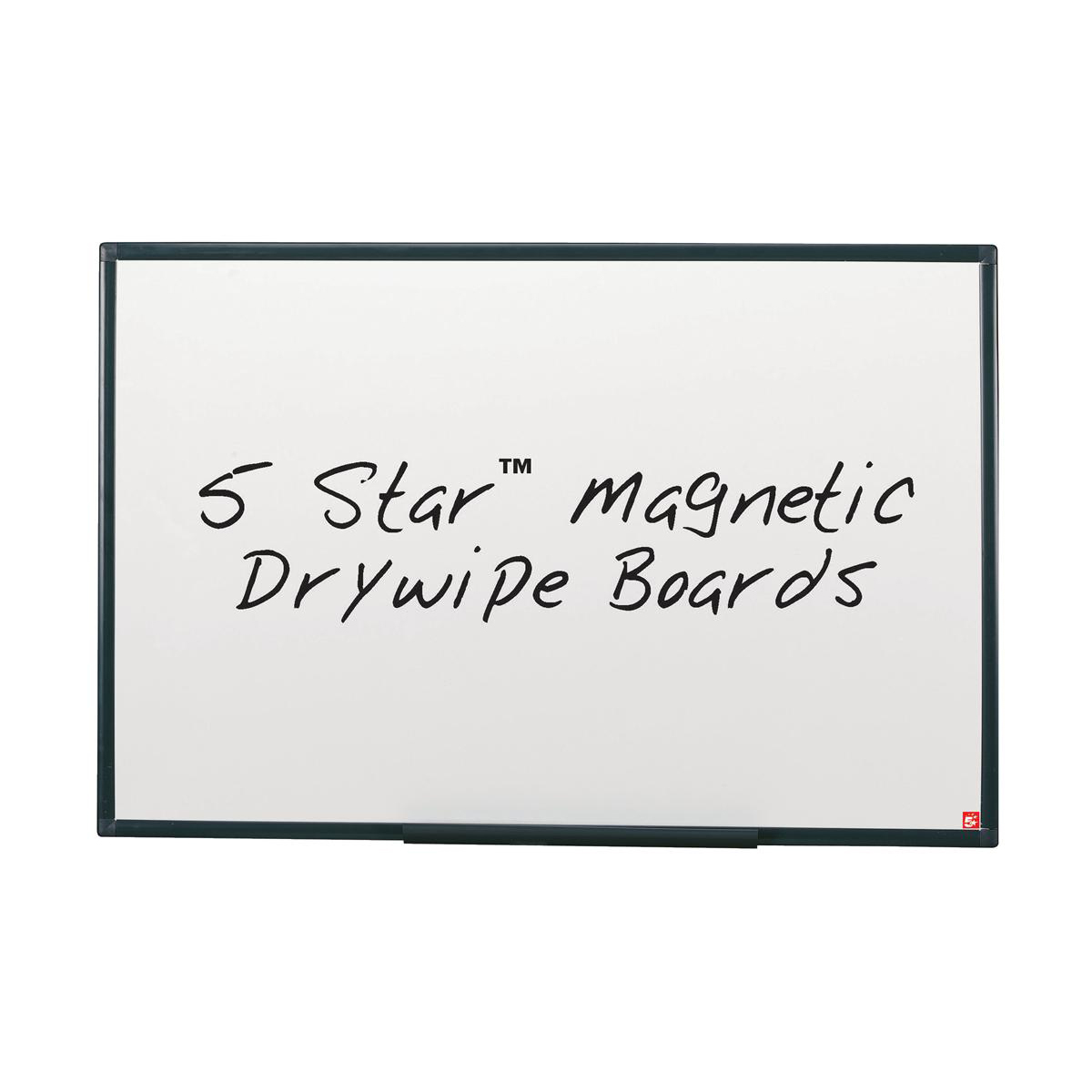 Image for 5 Star Drywipe Board Magnetic Lightweight with Fixing Kit and Detachable Pen Tray W1800xH1200mm