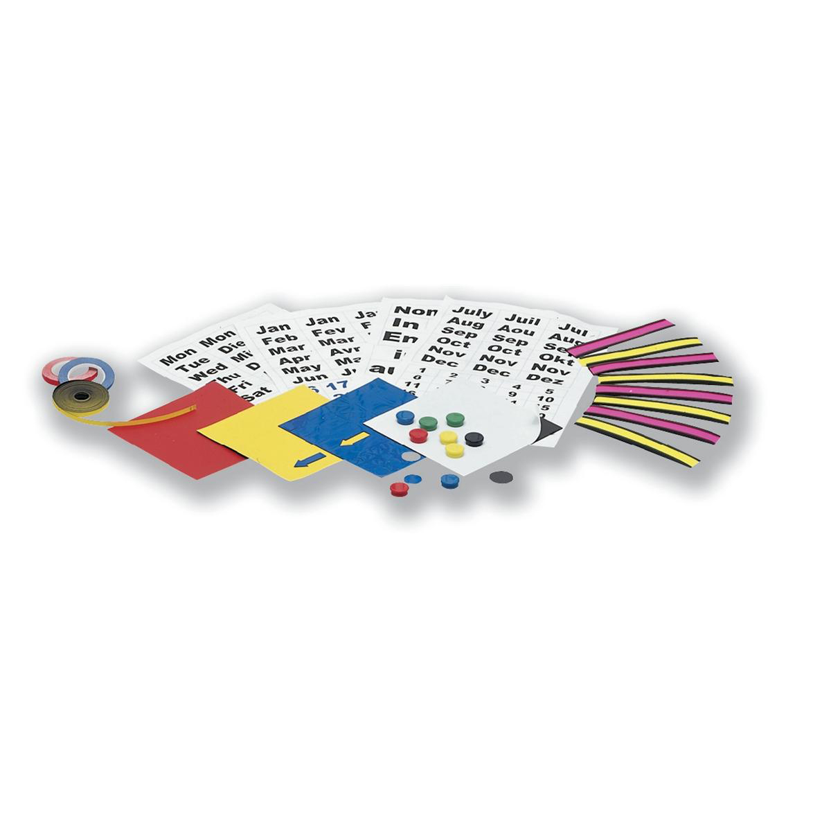 Image for 5 Star Magnetic Planning Kit with Name Holders Month and Day Symbols