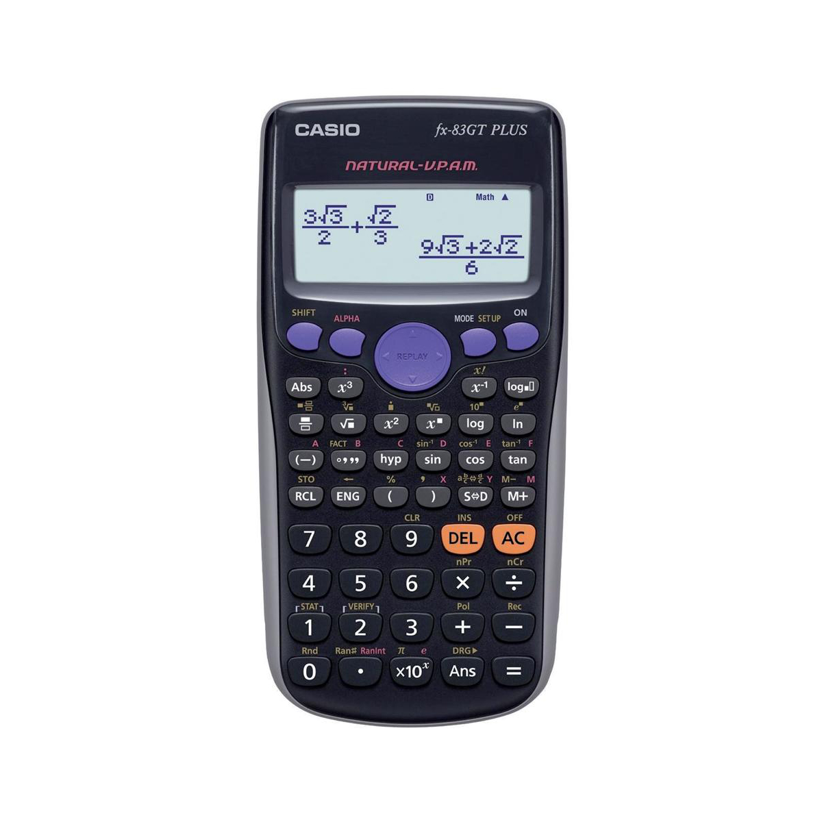 Casio Scientific Calculator Continuous Display 260 Functions 80x13.8x162mm Black Ref FX83GT Casio Scientific Calculator Continuous Display 260 Functions 80x13.8x162mm Black Ref FX83GT