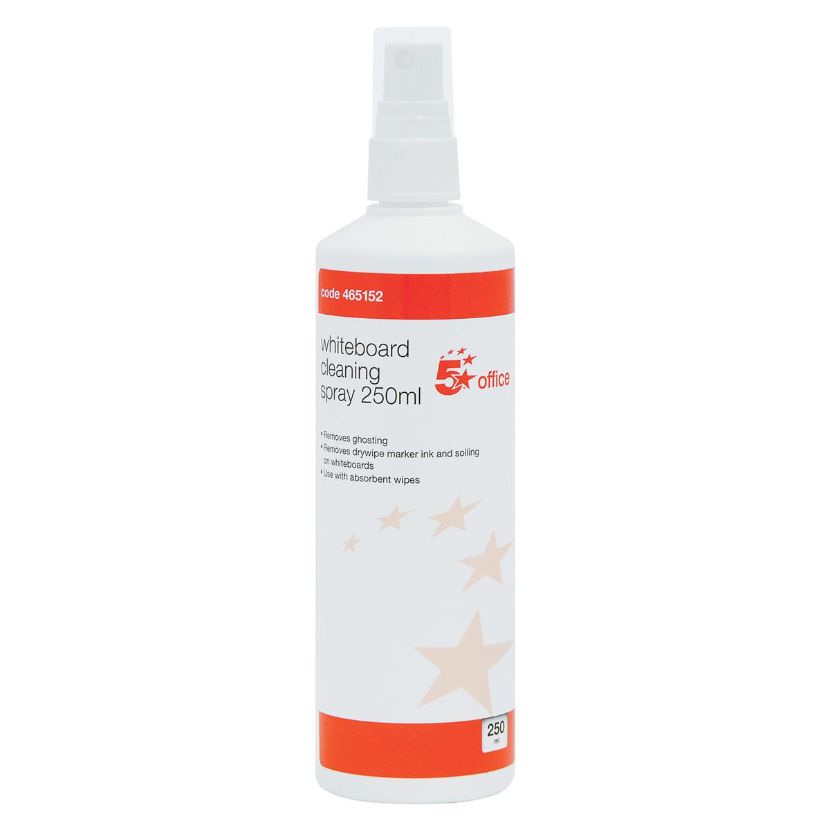 5 Star Office Drywipe Cleaning Fluid Pump Spray Non-flammable 250ml 5 Star Office Drywipe Cleaning Fluid Pump Spray Non-flammable 250ml