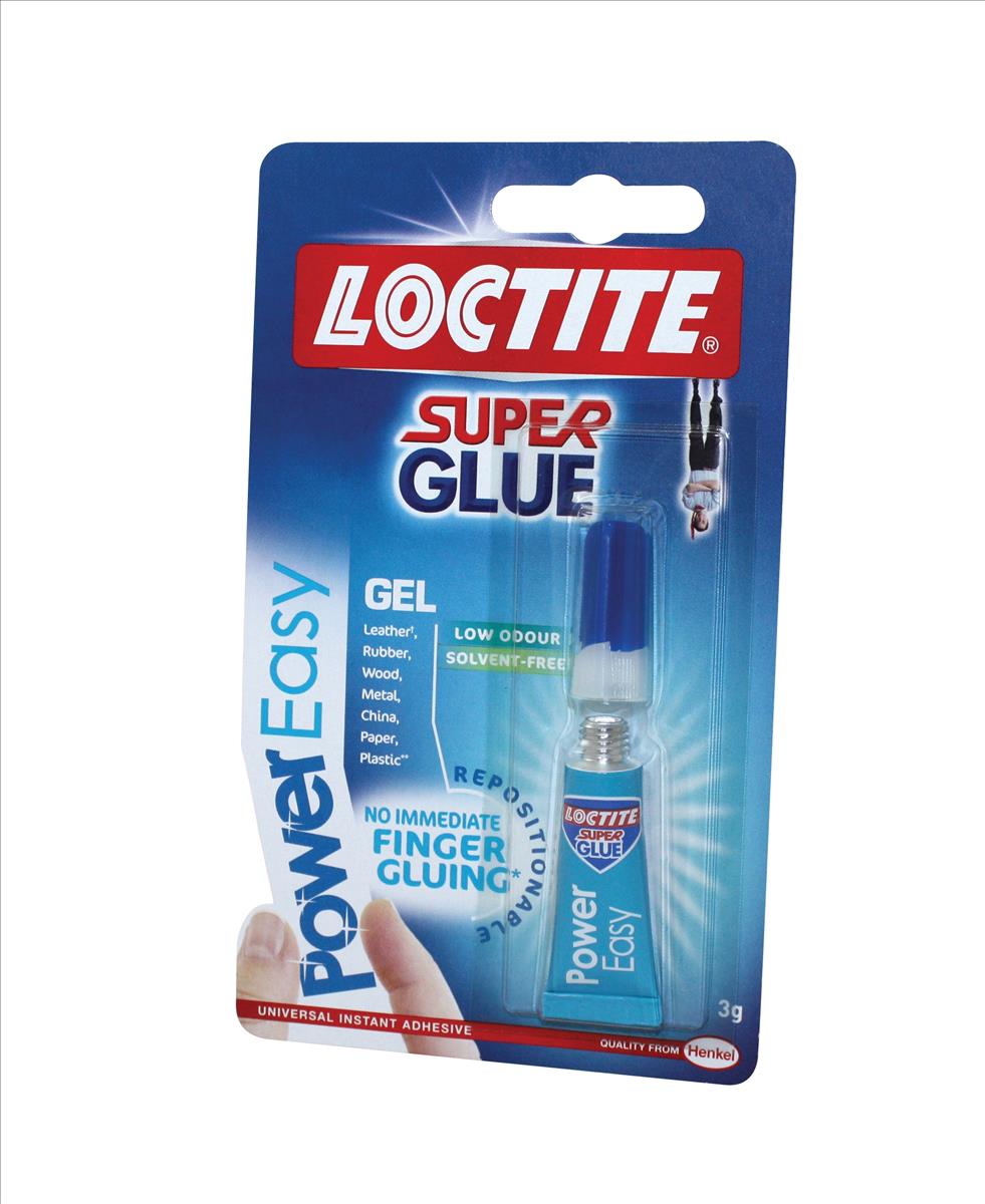 Image for Loctite Super Glue Power Easy Repositionable Gel Tube 3g Ref 1550219