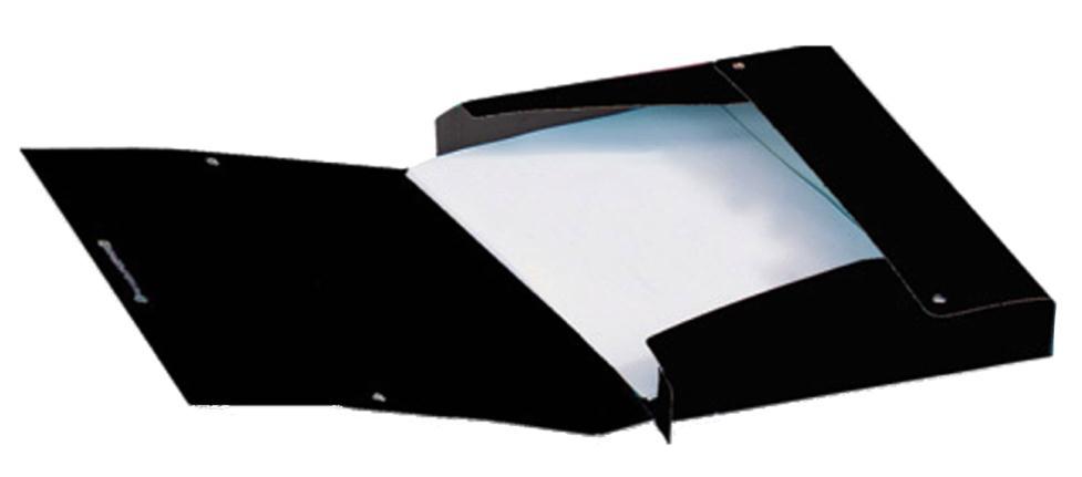 Image for Elba Eurofolio Filing Box Pressboard 25mm Capacity A4 Black Ref A45000011 [Pack 10]