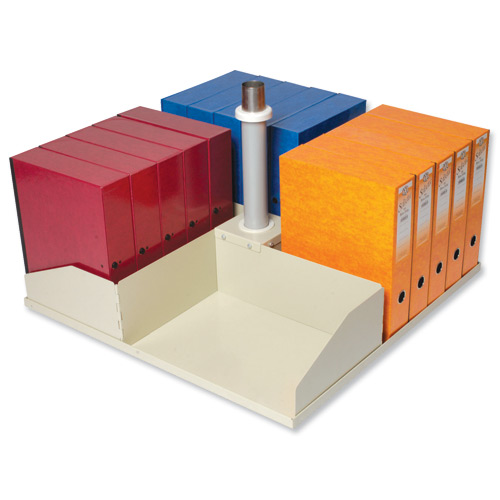 Image for Filing Platform Square for 20 Box Files Grey