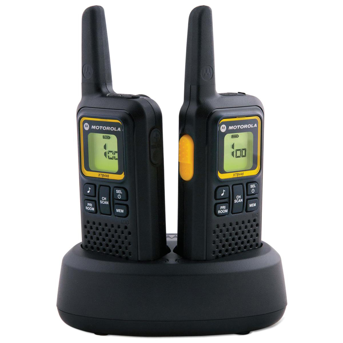 Image for Motorola 2 Radios Two-way Batteries Transformer and Charger 8 Channels Range 8km Ref XTB446