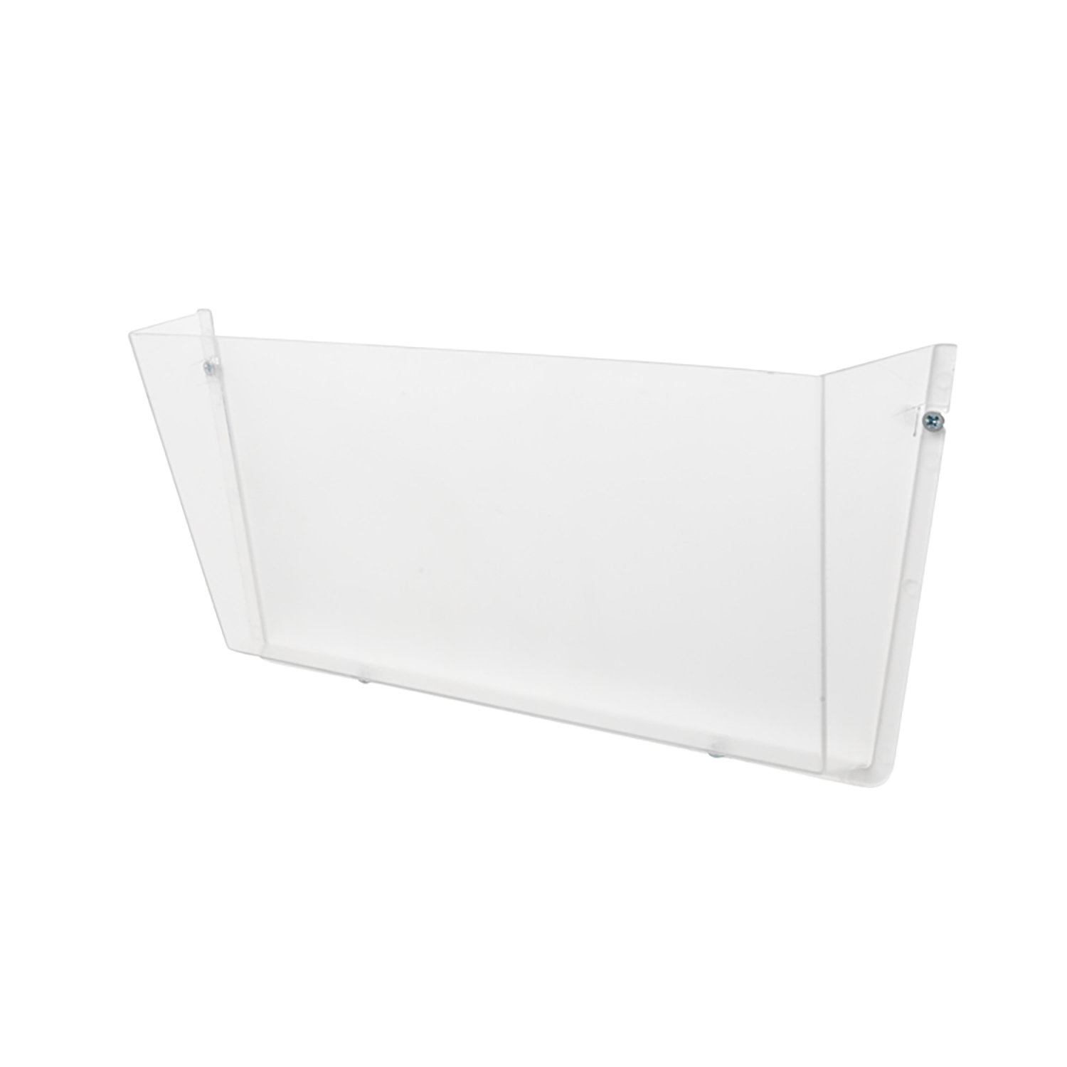 Literature+Wall+Pockets+Unbreakable+with+Brackets+Landscape+A4+Crystal+%5BPack+3%5D