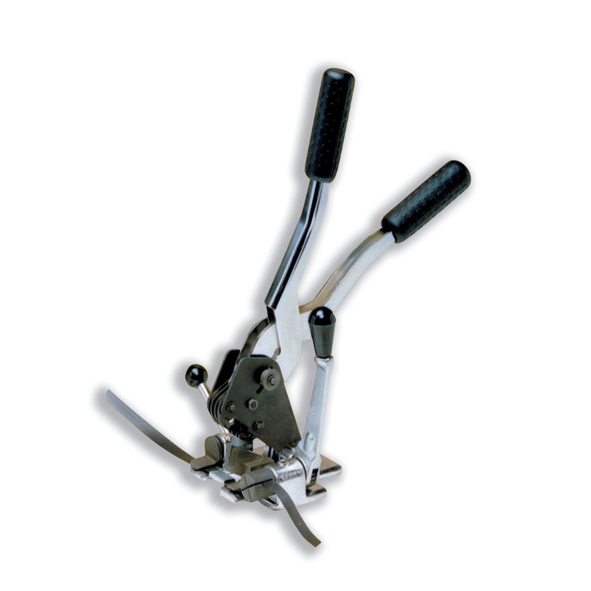 Combination Strapping Tool for 12mm Seal Tensions Seals and Cuts Black/Silver Combination Strapping Tool for 12mm Seal Tensions Seals and Cuts Black/Silver