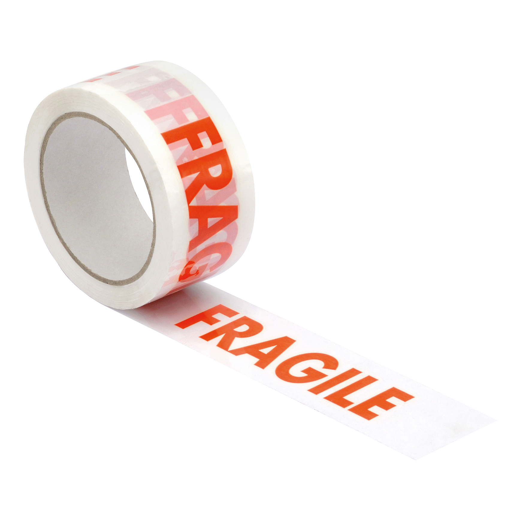 5+Star+Office+Printed+Tape+Fragile+Polypropylene+48mmx66m+Red+on+White+%5BPack+6%5D