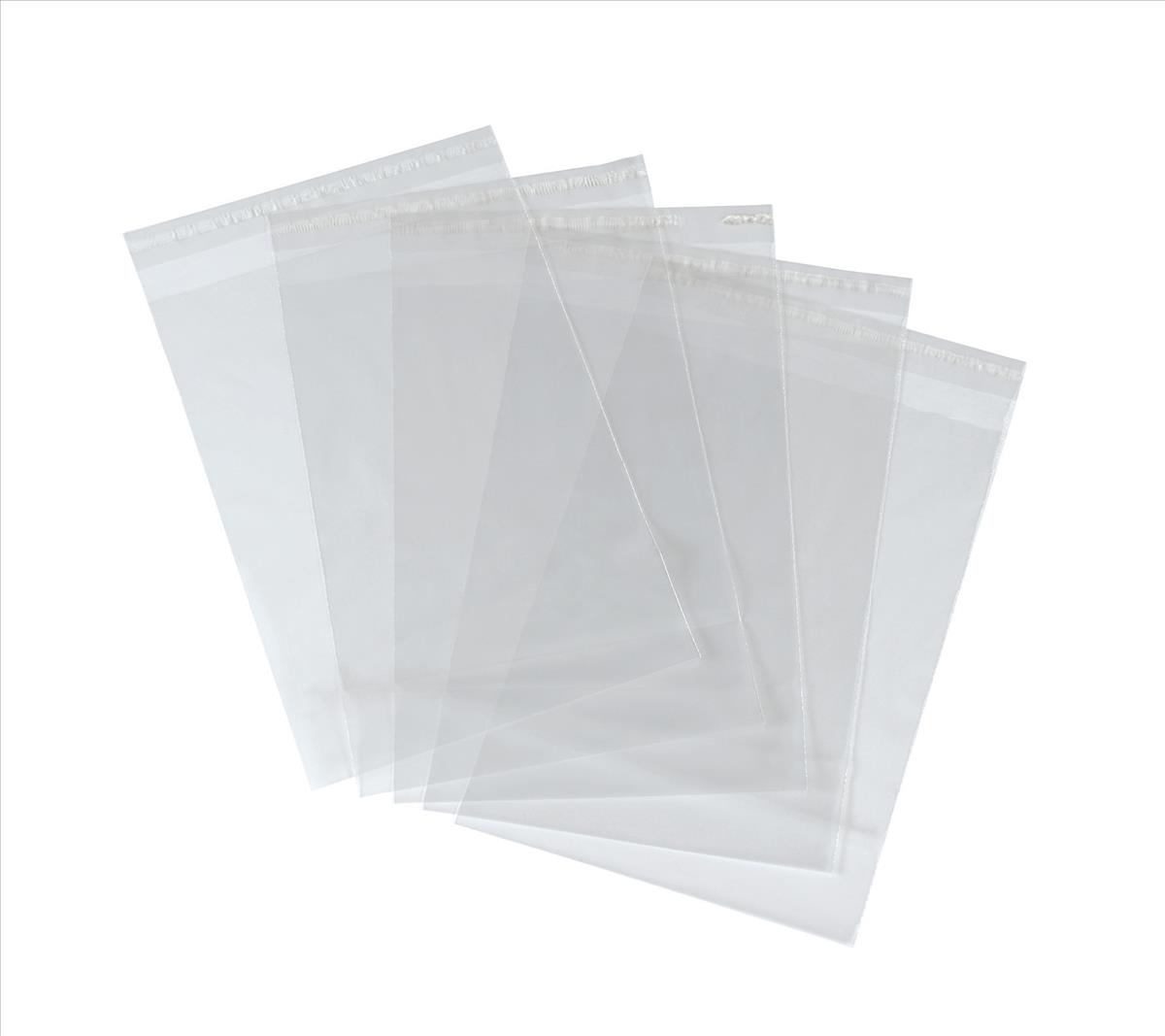Image for 5 Star Envelope Polythene Clear C5 162x230mm Peel & Seal [Pack 100]