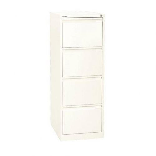 Bisley Filing Cabinet 4 Drawer 470x622x1321mm White Ref 1643 Ab9