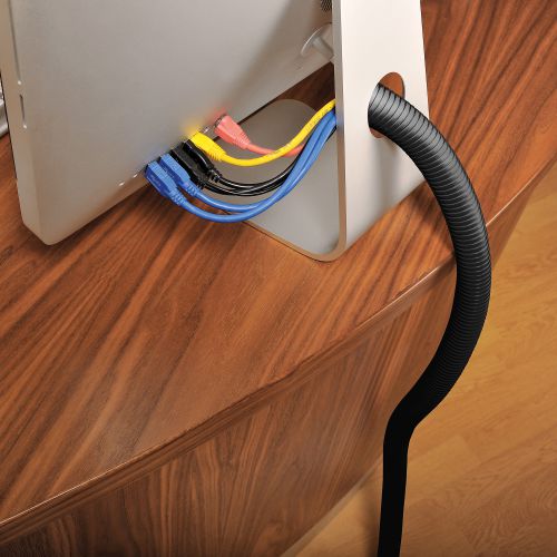 DL59000 DLine Desk Cable Tidy Kit Large, Greenstationery