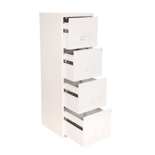 156422 Pierre Henry Maxi Filing Cabinet 4 Drawer A4 White Ref