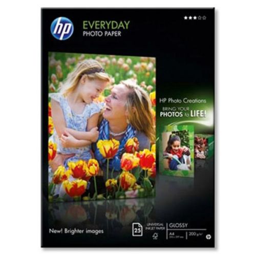 HP EVERYDAY A4 GLOSS PHOTO PAPER PK25