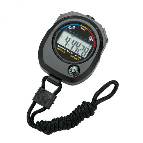 Stopwatch Water Resistant Battery Operated Black Stopwatch Water Resistant Battery Operated Black