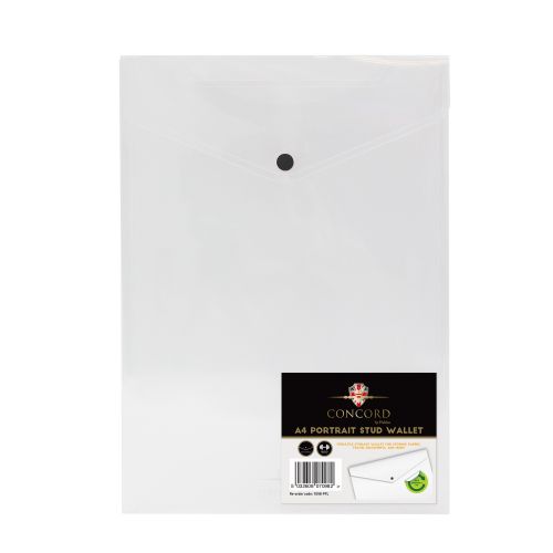 CONCORD STUD WLLT A4 TRANS CLEAR 7098PFL