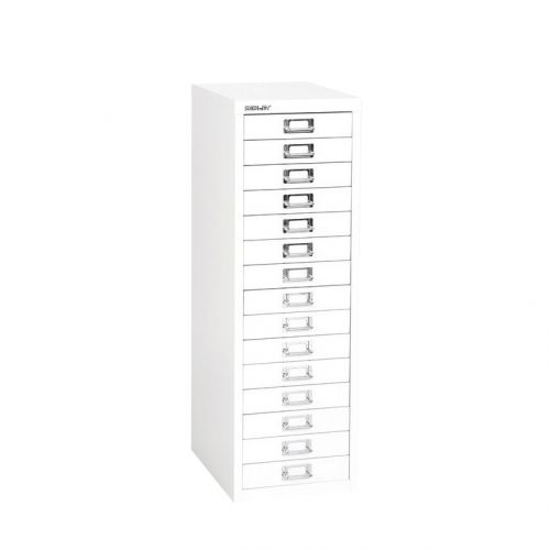 Bisley Soho 15 Drawer Multidrawer 279x408x860mm Chalk Ref H3915nl