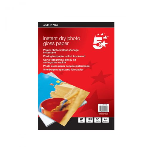 5 STAR PREM PHOTO GLOSS PAPER 175GSMPK50