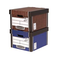 FELLOWES PRESTO STORAGE BOX WOODGRAIN