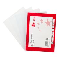 5 STAR OFFICE PP FOLDER CLEAR PK100