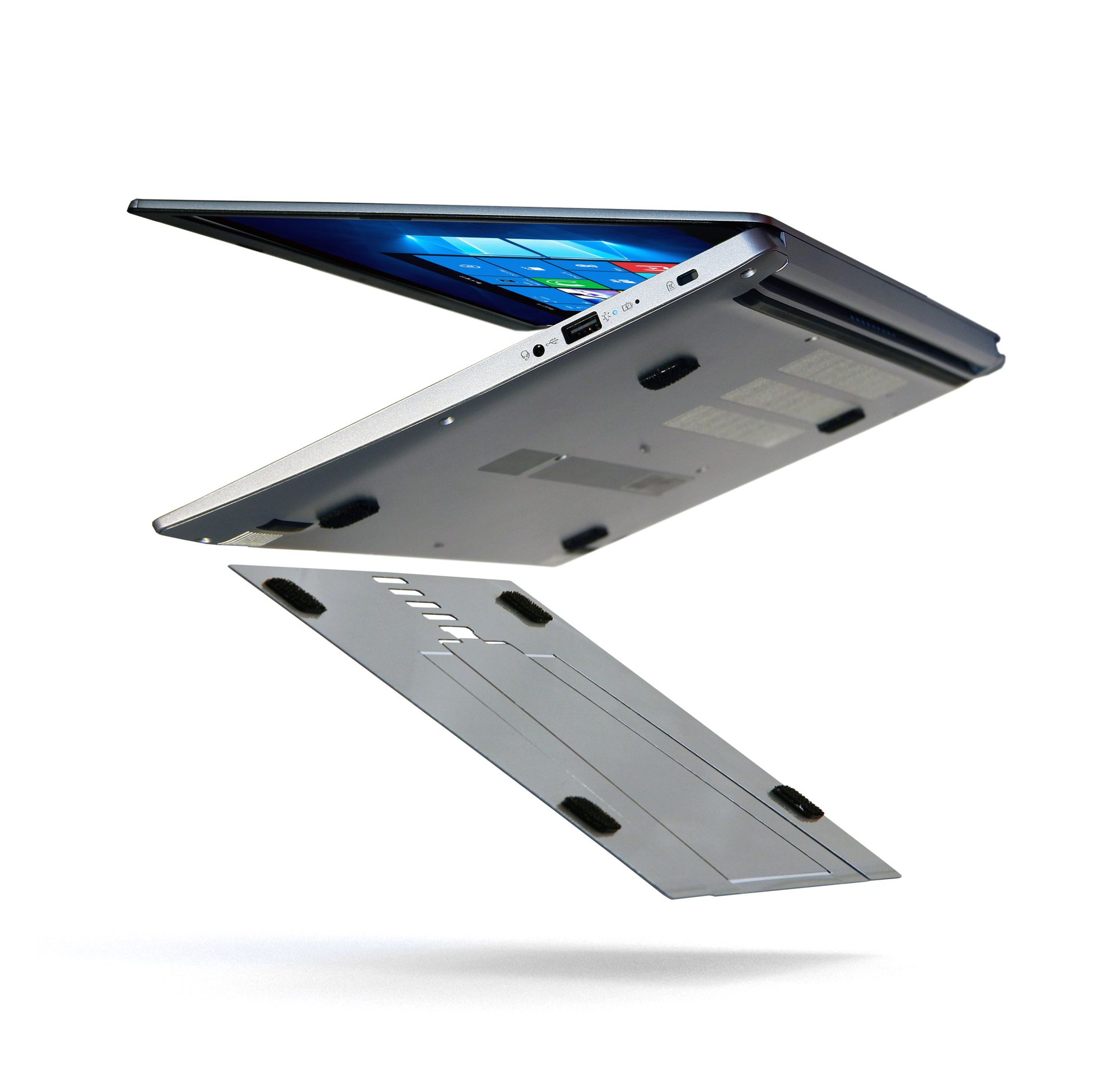 ATTACHABLE LAPTOP STAND - NATURAL ALUMIN