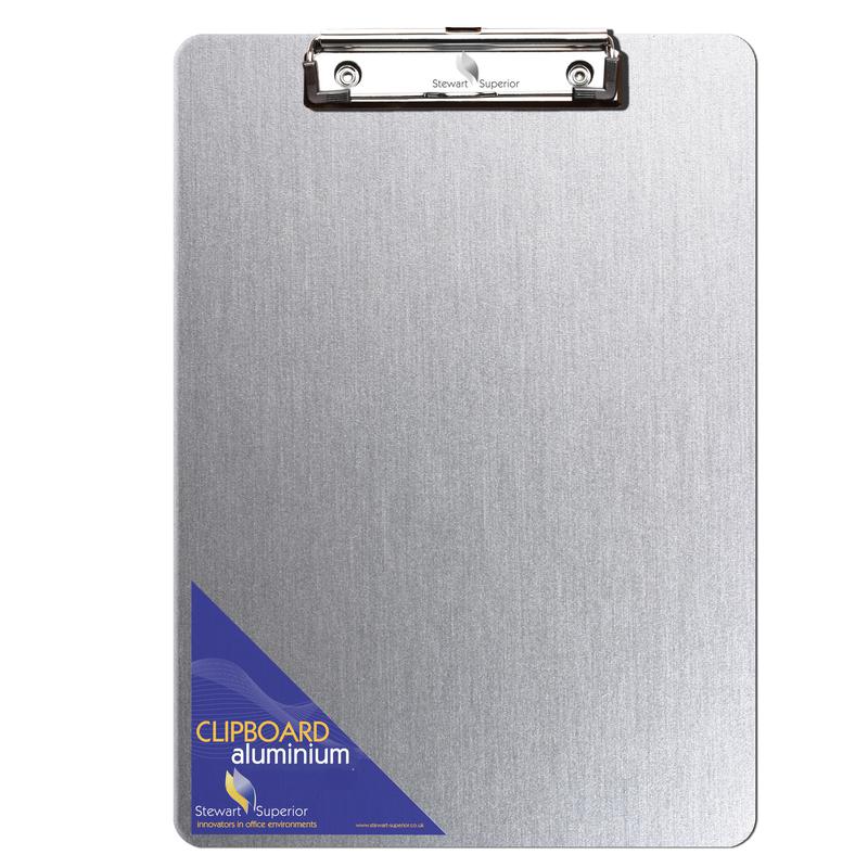 Stewart Superior Aluminium Clipboard A4 Plus Silver
