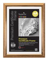 5 STAR FAC DELUXE CERTFRAME A4 GOLD