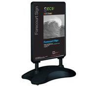 BUDGET D-SIDED FORECOURT SIGN A1 BK