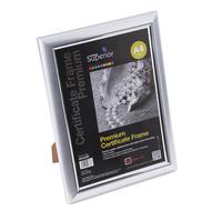5 Star Facilities Snap De Luxe Certificate Frame Holds Standard A4 Certificates W210xD25xH297mm Silver