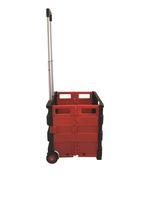 COLLAPSIBLE SHOPPING CART RED/BLACK