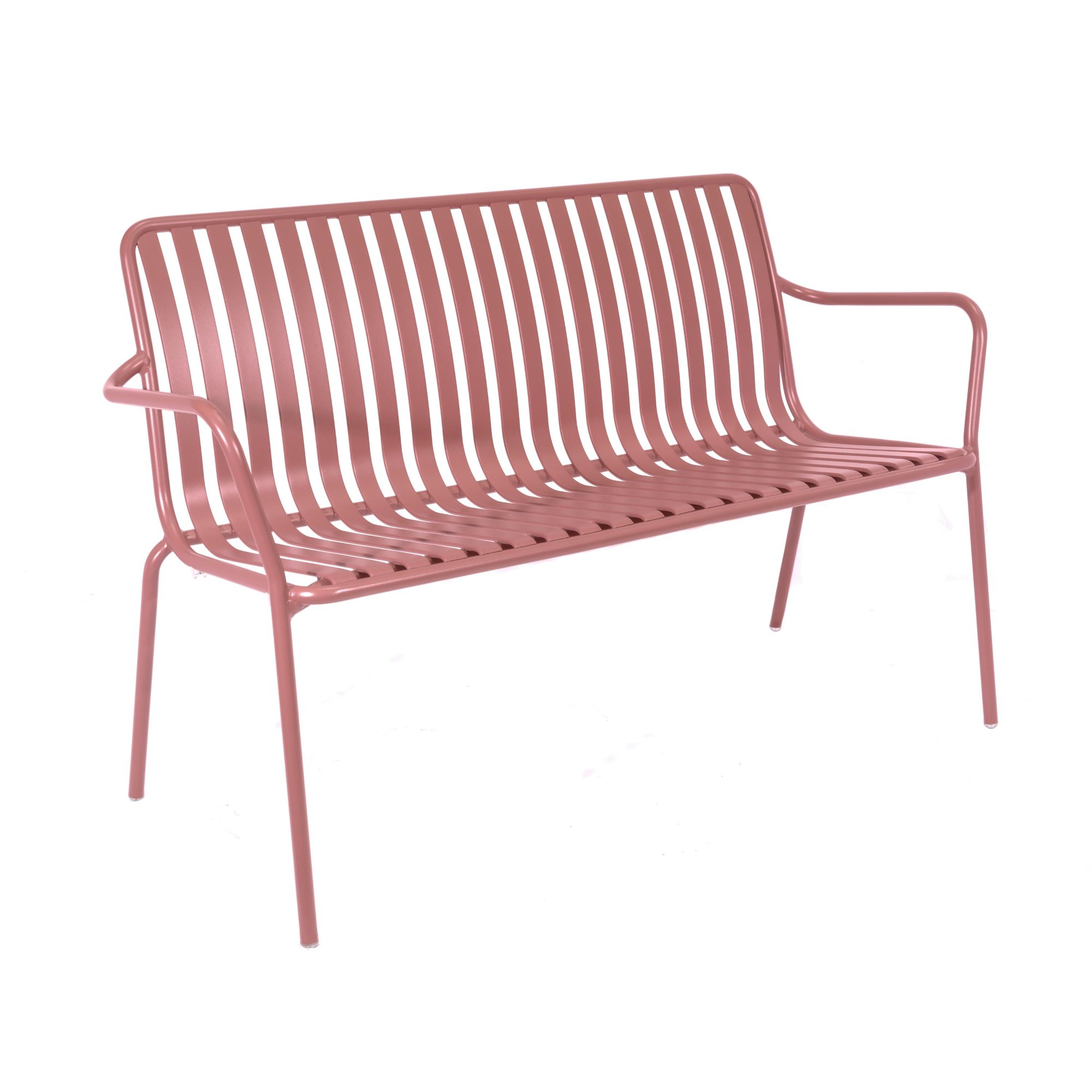 BREEZE ALUMINIUM 2 SEATER ARMCHAIR BENCH
