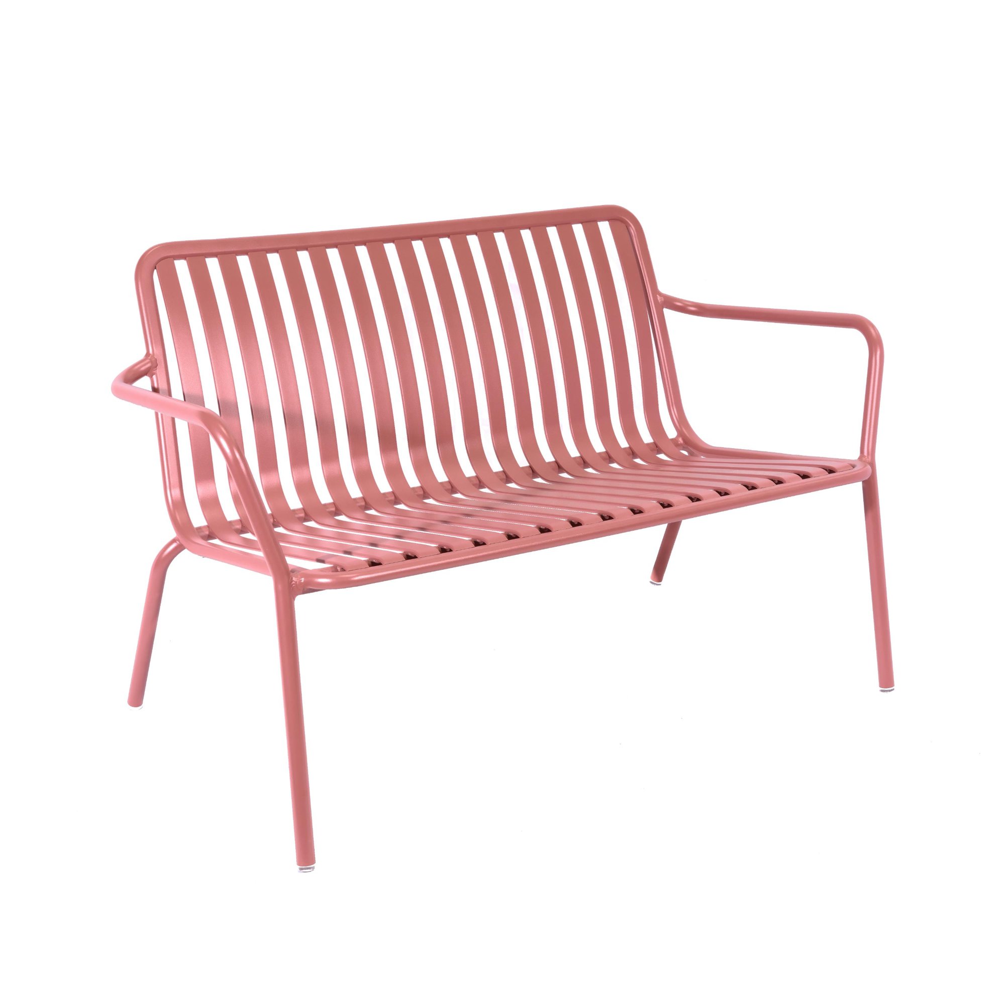 BREEZE ALUMINIUM 2 SEATER ARMCHAIR BENCH