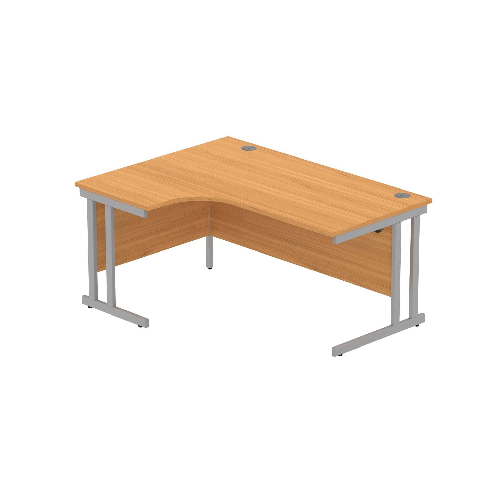 OFFICE LEFT HAND CORNER DESK WITH STEEL