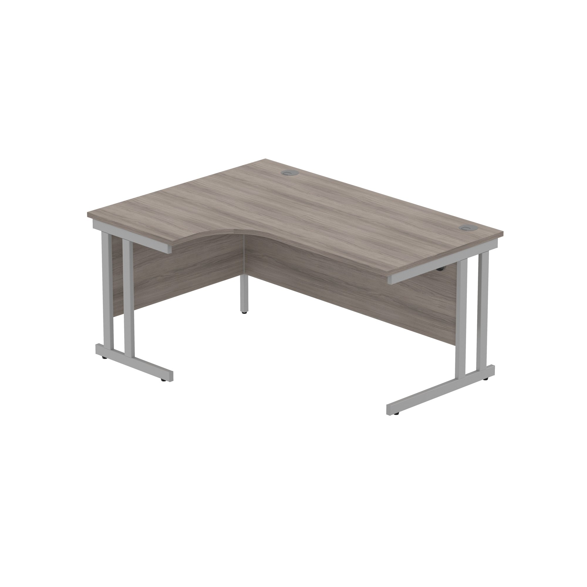 OFFICE LEFT HAND CORNER DESK WITH STEEL
