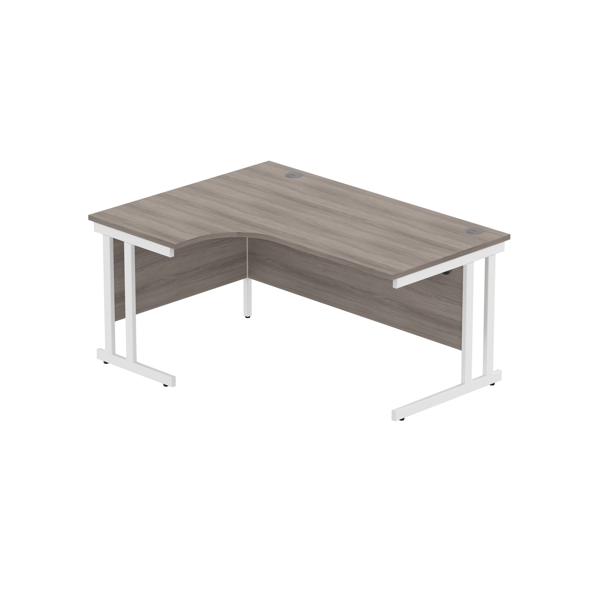 OFFICE LEFT HAND CORNER DESK WITH STEEL