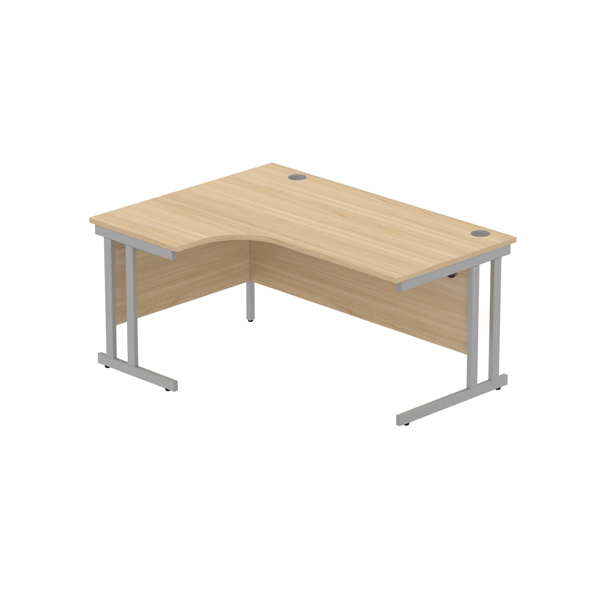OFFICE LEFT HAND CORNER DESK WITH STEEL