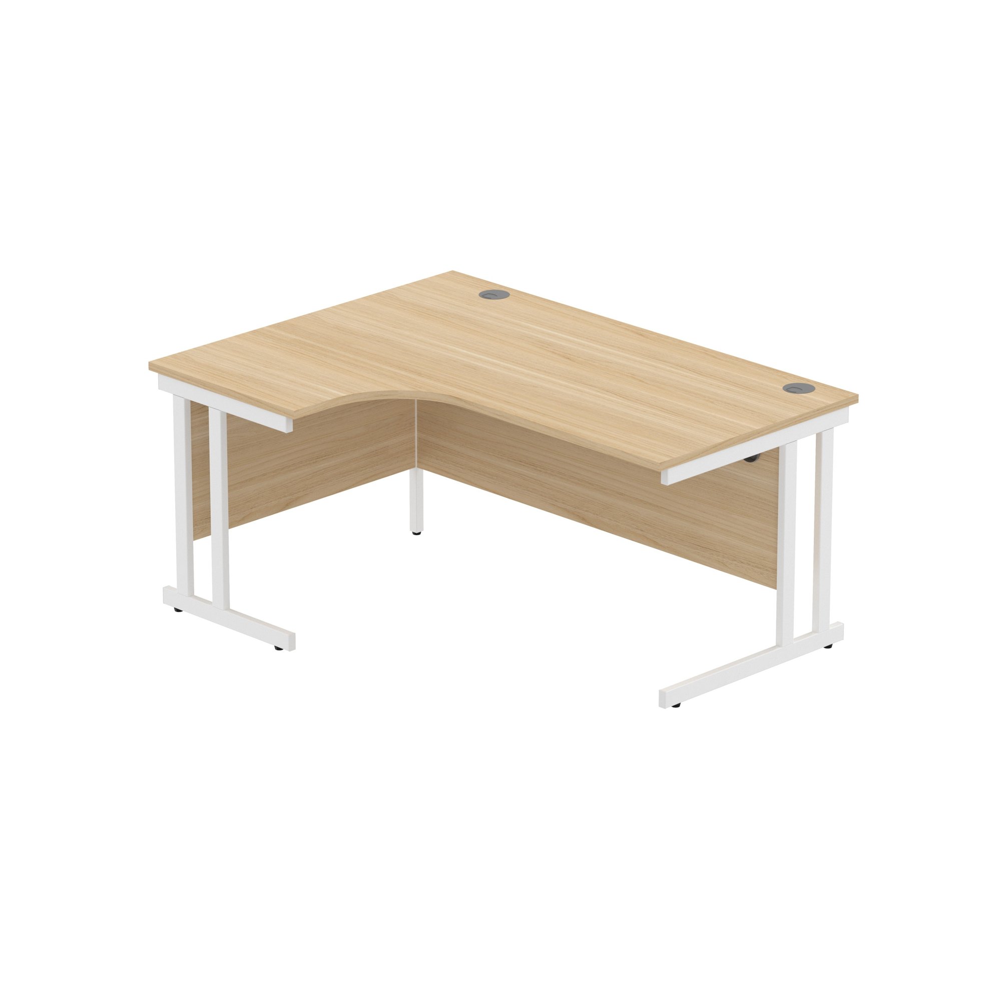 OFFICE LEFT HAND CORNER DESK WITH STEEL
