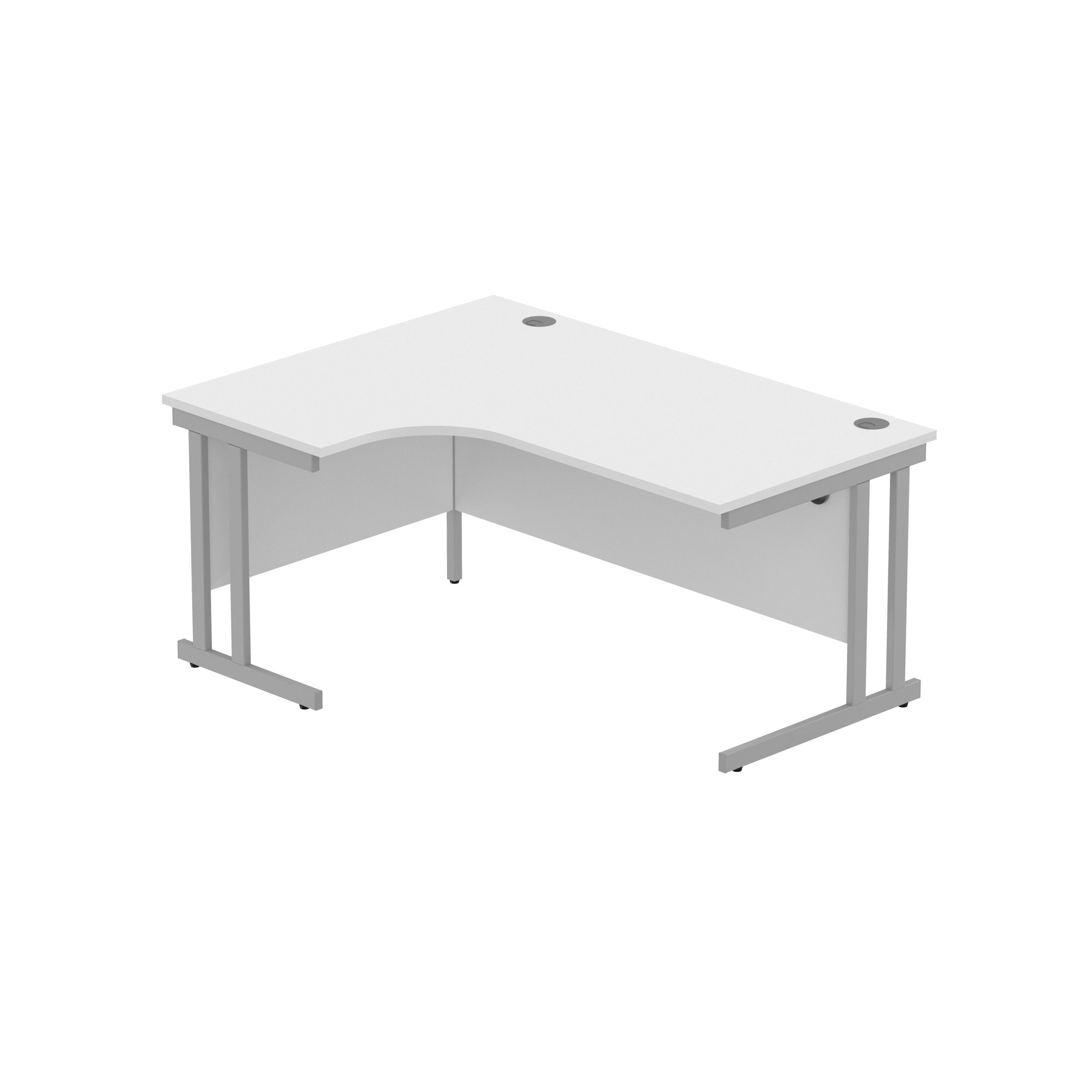 OFFICE LEFT HAND CORNER DESK WITH STEEL