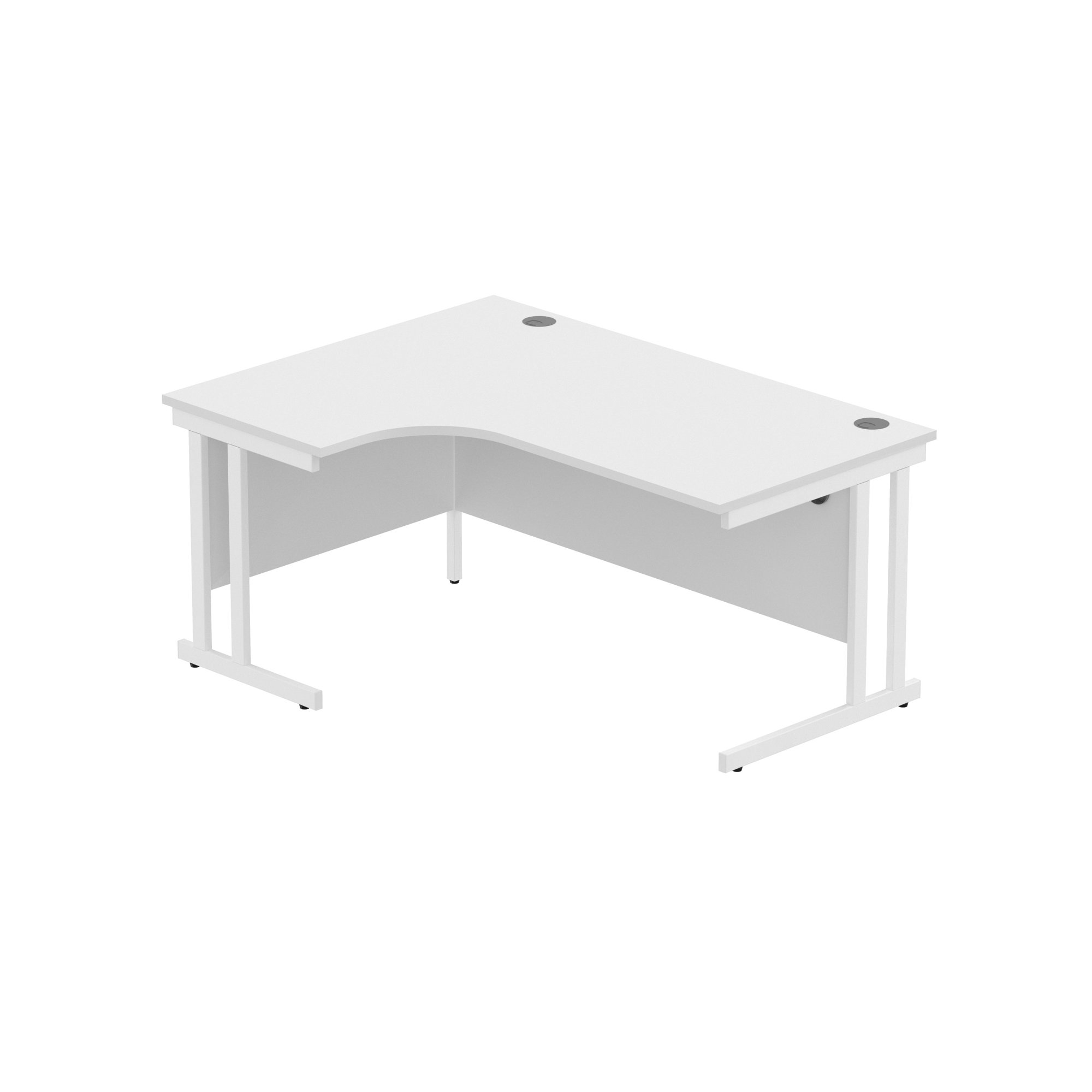 OFFICE LEFT HAND CORNER DESK WITH STEEL