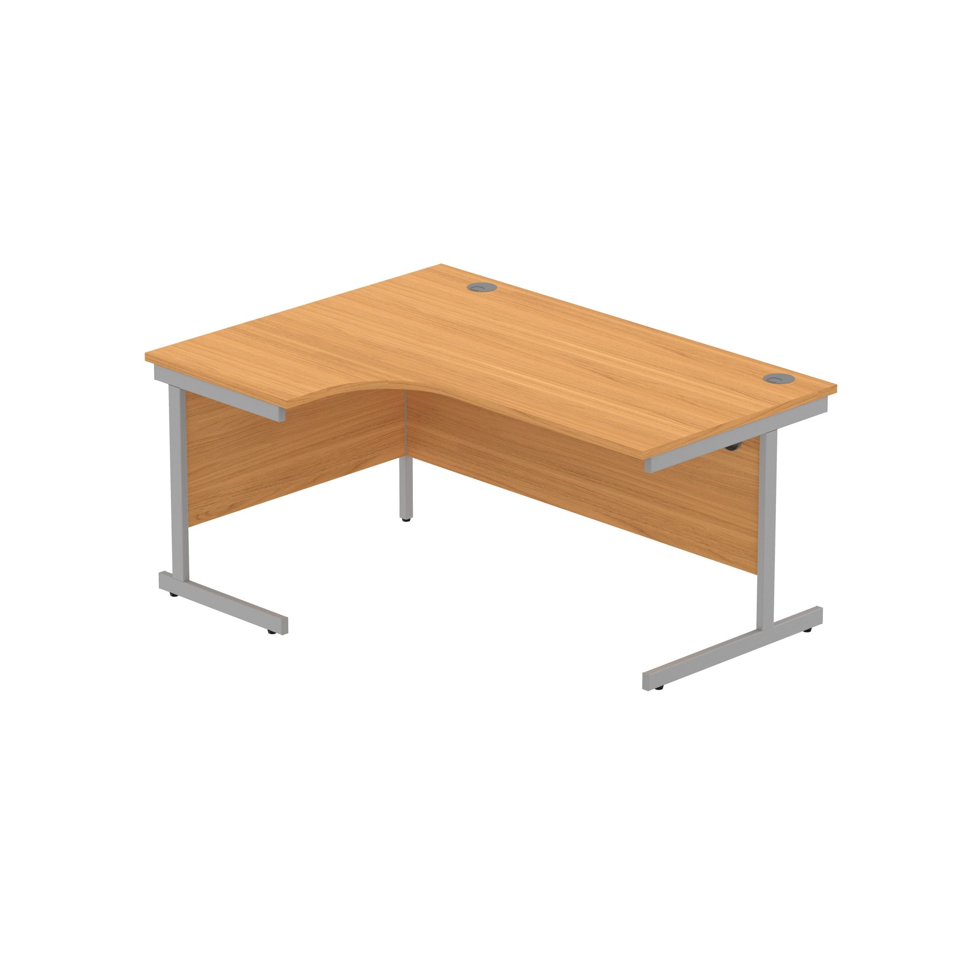 OFFICE LEFT HAND CORNER DESK WITH STEEL