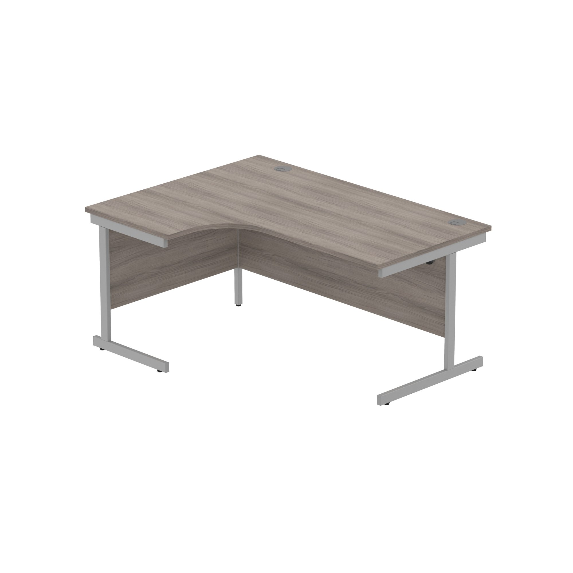 OFFICE LEFT HAND CORNER DESK WITH STEEL